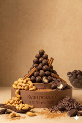 Kešu pražené v hořké čokoládě  5 kg